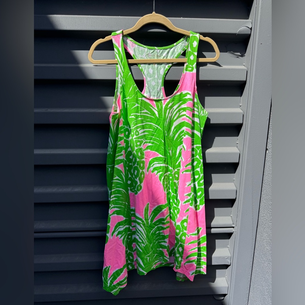 Lilly Pulitzer Pink and Green Mini Dress